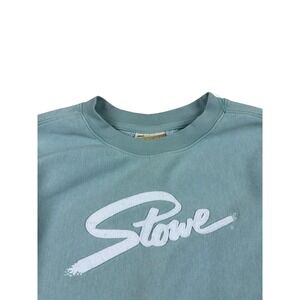 Stowe Vermont Sweatshirt Light Blue Crewneck Women Medium